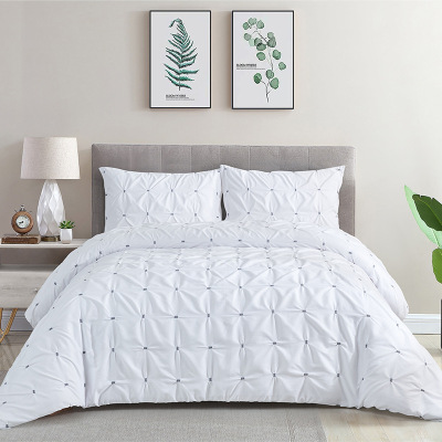 Export Amazon Bedding Quilt Twist Fluffy Quilt Three-Piece Set Winter Quilt Wish Foreign Trade Cross-Border Home Textile