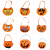 Halloween Decoration New Three-Dimensional Pumpkin Bag Portable Pumpkin Candy Bag Children Non-Woven Gift Bag Props