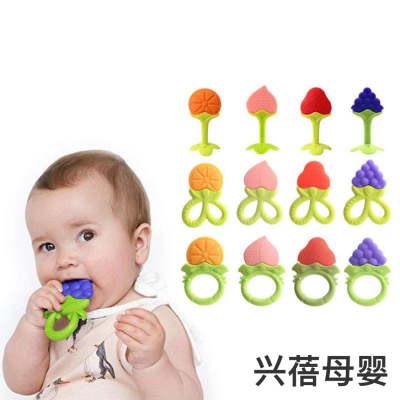 Baby Teether Fruit Soothing And Relieving Teething Munchkin Soothing Chews Molar Rod Artifact Baby Bite Toy Le Ke Boiled Water