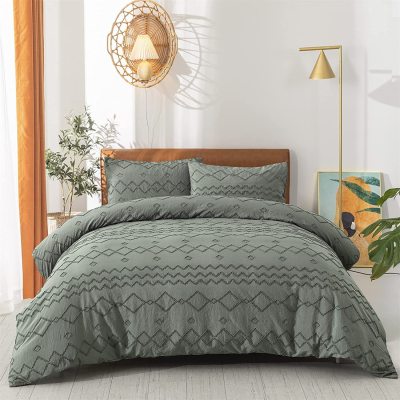 Cross-Border Manufacturers Amazon Hot Sale Foreign Trade Home Textile Bedding Four-Piece Set Simple Flower Cut Flower Bed Sheet Duvet Cover Quilt