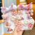 Cute Bunny Children's Hair Accessories Super Cute Girl Princess Plush Hair Clip Headdress Internet Celebrity Baby Barrettes Suit