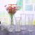 European-Style Large Transparent Glass Vase Living Room Decoration Flower Arrangement Hydroponic Rich Bamboo Dried Lily Flower Floor Ornament