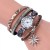 Factory in Stock Small Dial Quartz Watch Women's Pu Thin Strap Woven Bracelet Watch Wish Foreign Trade Popular Style Women's Watch