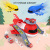 Best-Seller on Douyin Children's Large Storage Aircraft Toy Educational Deformation Multi-Function Rail Passenger Plane Model Set