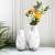 Factory Direct Supply Modern Minimalist Decoration Vase Restaurant Hotel Desktop Hydroponic Plant Bottle Ink White Vase