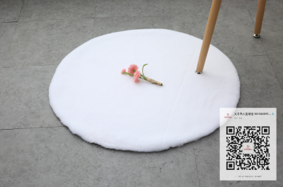 Can Be Customized round Imitation Rabbit Fur Carpet Hallway Floor Mat Bedroom Bedside Mats Covered with Living Room Coffee Table