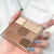 Earth Color Eye Shadow Plate Cute Bear Seven-Color Eye Shadow Pearlescent Highlight Repair Blush Makeup Palette Delicate