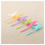 Hummingbird Fruit Fork Treetop Bird Fruit Insert Plastic Creative Hummingbird Fruit Fork 6-Piece Set