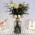 New Nordic Creative Glass Vase Imitation Lamp Hydroponic Plant Vase Living Room Flower Arrangement Decoration Ornaments