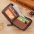 Multiple Card Slots Casual Retro Style Wallet Pu Wallet Oil Wax Wallet Men's Short Wallet Scarf Man's Wallet