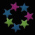 3D Wall Stickers Hollow Stars Decorative Fluorescent Luminous Stickers Star Wall Stickers Bedroom Children Room Decorations