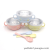 T07-7733 Double Handle Baby Food Supplement Shatter Proof Insulation with Lid to Send Spoon Children Cute Cartoon Stainless Steel Bowl