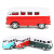 Simulation Retro Bus Model Alloy Warrior Classic Old Bus Children Toy Cake Baking Model Car Decoration
