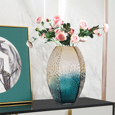 New Nordic Modern Simple Glass Vase Geometric Vase Decoration Living Room Flower Arrangement Decoration Wholesale