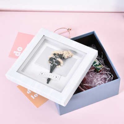 Valentine's Day Transparent Window Square Birthday Gift Box Cosmetics Hand Gift Box