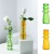 Living Room Simple Retro Creative Spiral Wave Colored Glass Small Vase Flower Arrangement Home Furnishings Ornaments