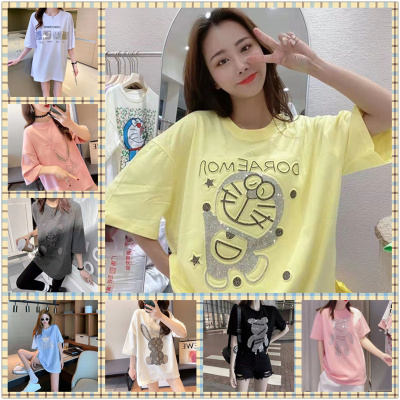  Diamond T-shirt Women's Clothing Loose plus Size Print Short Sleeve Live Broadcast Dedicated to Foreign Trade Supply