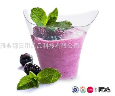 Disposable Plastic Cup PS High Transparency 100ml Creative Mousse Cup Dessert Cup