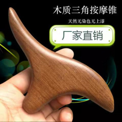 Door Frame Triangle Bird Massage Stick Point Position Scrapping Plate Hand Pieces Wooden Wholesale Factory