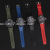 New Sports Double Inserts Men's Watch Multi-Functional Luminous Silicone Alloy Watch