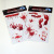 European and American Fortnite Blood Handprint Halloween Wall Sticker Transparent PVC Blood Footprints Bat Halloween Stickers