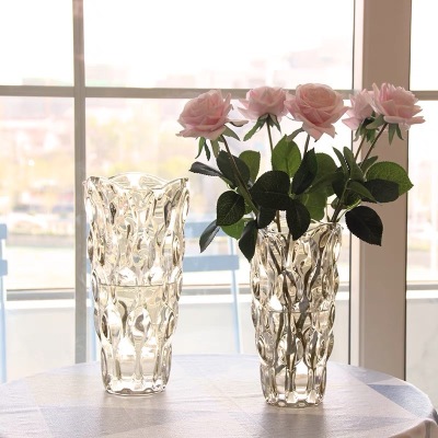 American Light Luxury Ryuguang Crystal Glass Vase Living Room and Sample Room Hotel Flower Arrangement Decoration Utensils Decoration Crafts