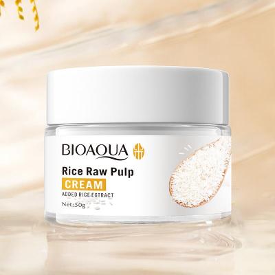 For Export Bioaoua Rice Puree Cream Hydrating and Skin Rejuvenating Nourishing Moisturizing Facial Skin Care Products