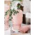 Creative Simple Nordic Instagram Style Glass Vase Pink Frosted Model Room Flower Arrangement Living Room Decoration
