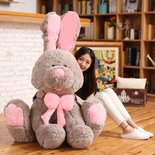 trending on tiktok same american big rabbit plush toy large rabbit doll figurine doll girl creative