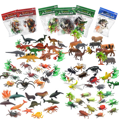 Simulation Animal Model Mini Dinosaur Insect Ocean Animal Toys Children's Toy Capsule Toy Blind Box Factory Direct Supply