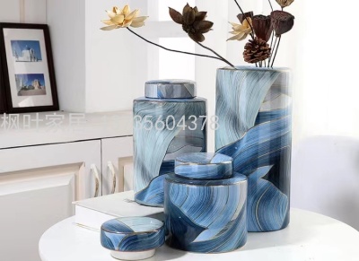 Simple Ceramic Vase Decoration Home Decoration Model Room Living Room Desktop Decoration Wholesale