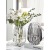 Nordic Light Luxury Glass Vase Transparent Living Room Flower Arrangement Lily and Dracaena Sanderiana Hydroponic Rose Flower Bottle Table Decoration