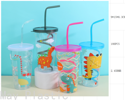 M30-2 New Cartoon Fashion Drink Cup Disposable Cartoon Cup Emotion Cup Printing Cup Decal Cup Flow Cup