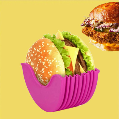 High Quality Burger Holder Foreign Trade Hamburger Handheld Box Hamburger Clip Egg Tart Donut Sandwich Box