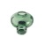 Nordic Style Green Glass Large Vase Creative Simple Ornaments Hydroponic Flower Vase Living Room Decoration Gourd Shape