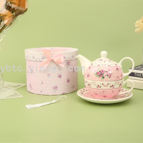 ceramic cup dish pot mother and child pot one person pot coffee pot tea set integrated daily necessities craft gift business