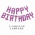 2022 New 16-Inch Checkered Crystal Color Two-Side Letter Birthday Set Aluminum Balloon