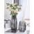 Nordic Light Luxury Glass Vase Transparent Living Room Flower Arrangement Lily and Dracaena Sanderiana Hydroponic Rose Flower Bottle Table Decoration