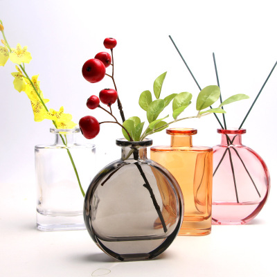 Nordic Creative Mini Glass Vase Handicraft Equipment Ornaments Desktop Transparent Flowers Flower Arrangement Small Vase Living Room Decoration