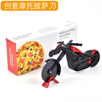 Creative Motorcycle Bicycle Shape Stainless Steel Pizza Knife Cake Knife Wear Pizza Wheel Cutter Tool