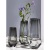 Nordic Creative Simple and Light Luxury Internet Hot Glass Vase Transparent Hydroponic Lily Rose Flowers Living Room Flower Arrangement Decoration