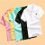Children's Solid Color Striped Lapel T-shirt  Short Sleeve Polo Shirt Summer Casual Children's Clothing Top Wholesale