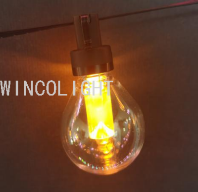 Transparent G40 Lamp 7.5 M 25 Lamp RGB Magic Color Point Control Lighting Chain Color Lamp Christmas Lights Decorative Lamp