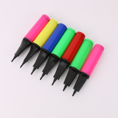 Wholesale Wedding Supplies Festival Balloon Pump Balloon Inflation Tool Candy Color Hand Push Pump