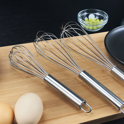 Factory Direct Sales Stainless Steel Semi-automatic Egg Beater Press Type Manual Stirrer Baking Cream Blender
