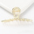 Korean Style Alloy Plating Matte Simple Hair Claw European and American Retro Hair Clip Hairpin Women's Fashion All-Match Large Grip