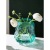 Spanish Style Handmade Lake Blue Large Vase Transparent Glass Living Room and Dining Table Decoration Flower Arrangement Hydroponic Glass Flower Device