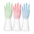 Household Dishwashing Gloves Rubber Latex Kitchen Cleaning Sponge Pot Washing Clothes Plastic Gradient Color Waterproof Thin Plastic Steel