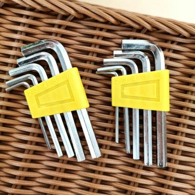 5 Pack Set Allen Wrench Large and Small Sizes Hex Socket Screwdriver Hand Hardware Tools Factory Direct Sales