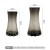Processing Customized Nordic Light Luxury and Simplicity Gold-Painted Glass Vase Smoky Gray Living Room Dried Flowers Flower Arrangement Flower Ware